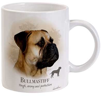 Howard Robinson drink coaster - Bullmastiff design