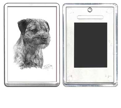 Mike Sibley fridge-magnets - Border Terrier design